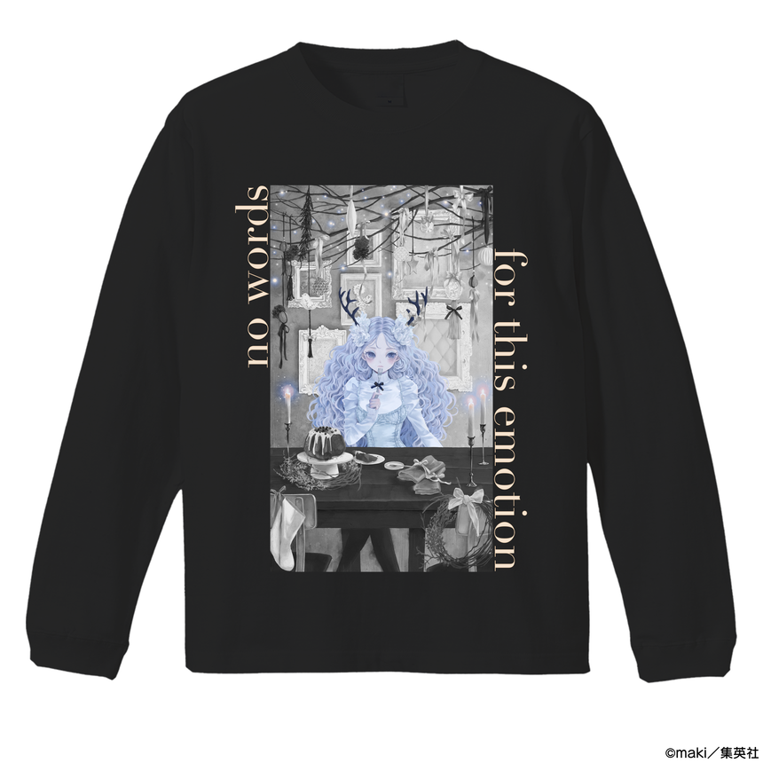【Creator maki】長袖Tシャツ_イラストB(黒・裏面印刷)<受付期間:~1/22>