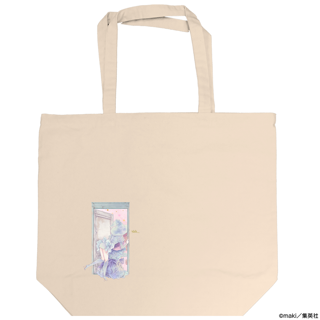 Creator maki】トートバッグ_イラストD（白）＜受付期間：～1/22