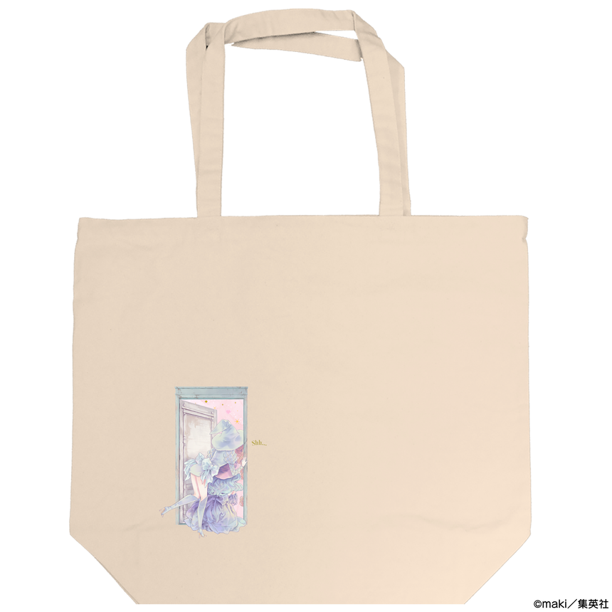【Creator maki】トートバッグ_イラストD(白)<受付期間:~1/22>