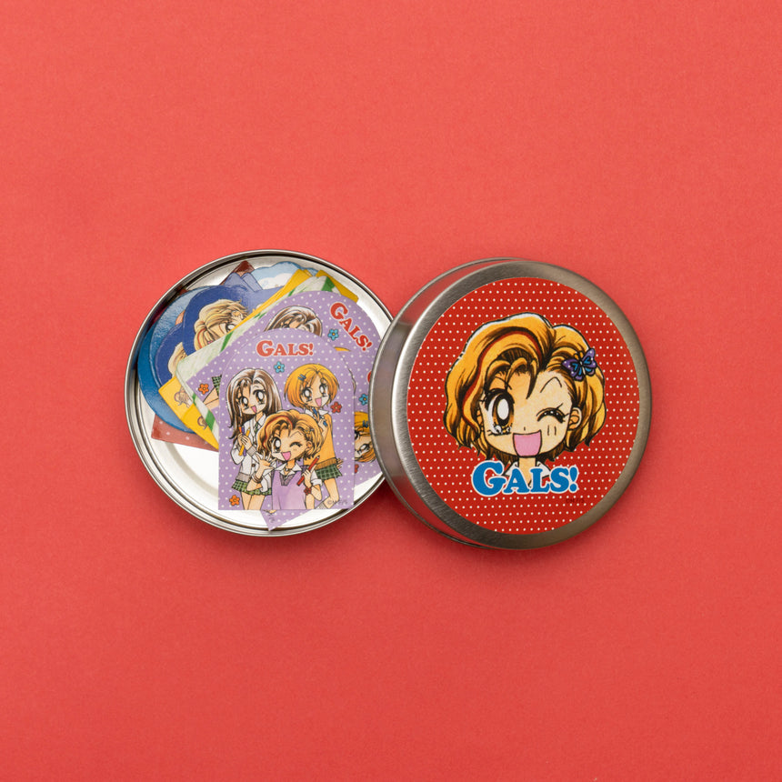 GALS! ダブルでかわいい♡フレークシール&かんかんケース