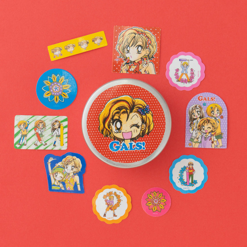 GALS! ダブルでかわいい♡フレークシール&かんかんケース