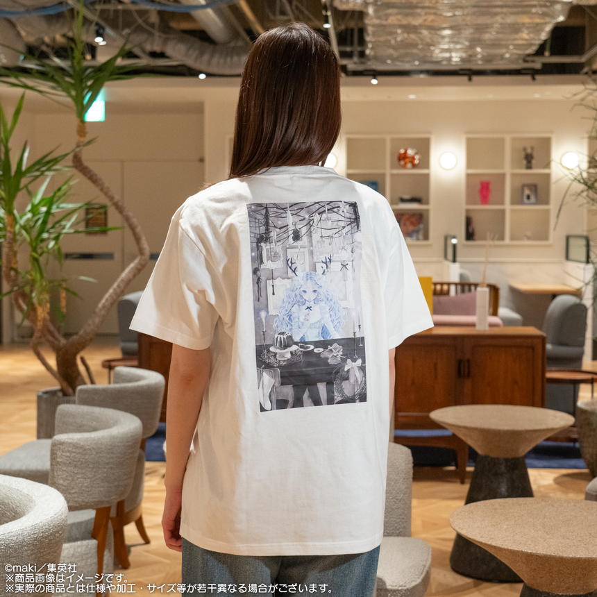【Creator maki】半袖Tシャツ_イラストB（白・裏面印刷）＜受付期間：～1/22＞